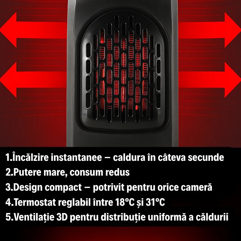 Aeroterma Electrica de Tip Semineu 400W